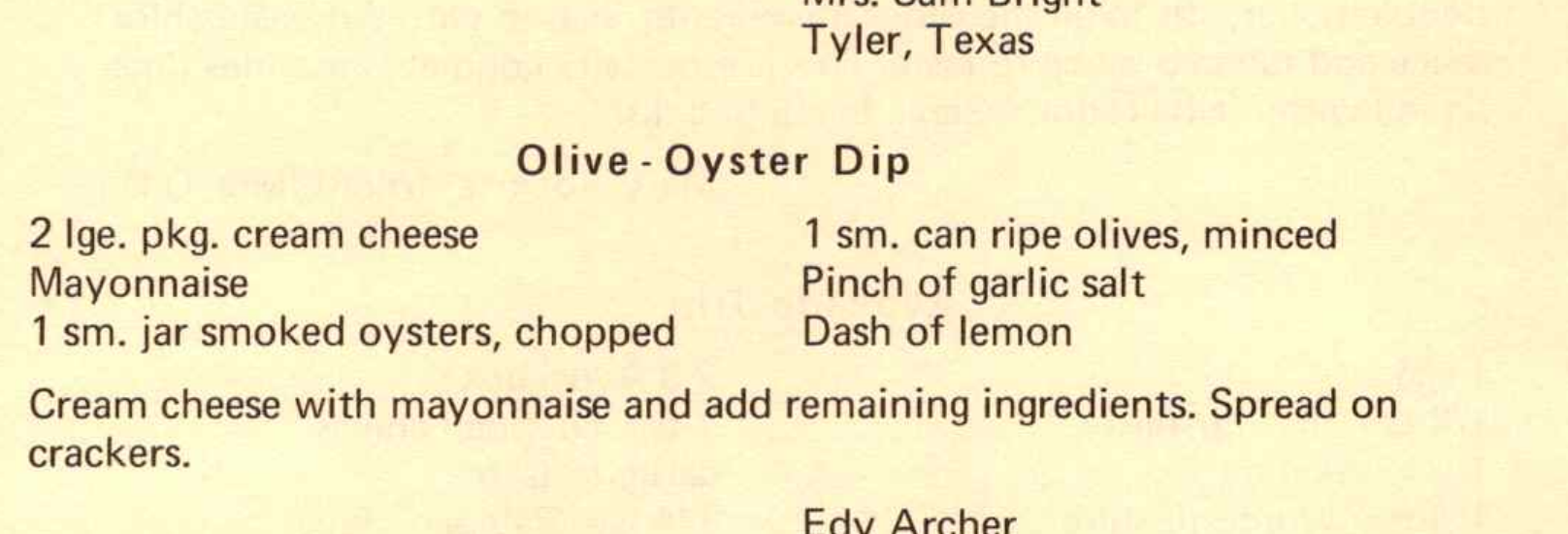 Olive-Oyster Dip