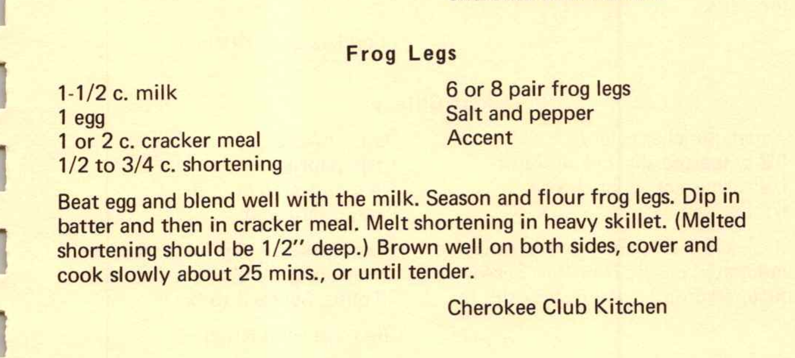 Frog Legs