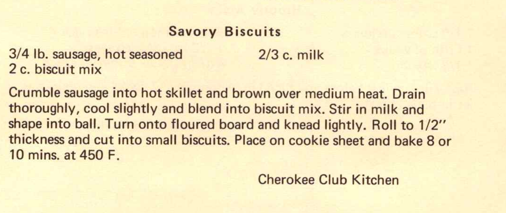 Savory Biscuits