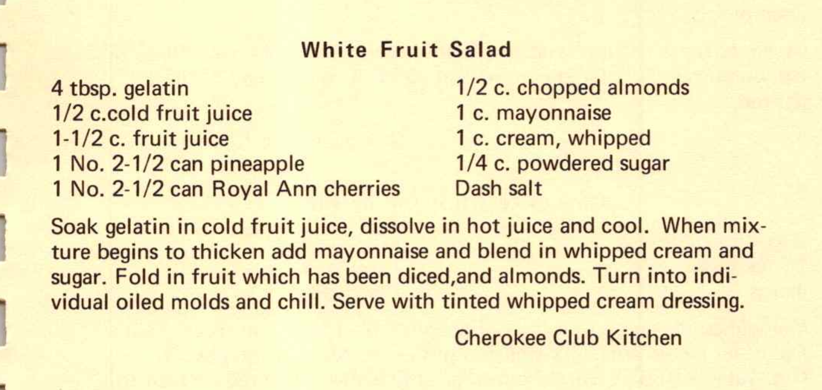 White Fruit Salad